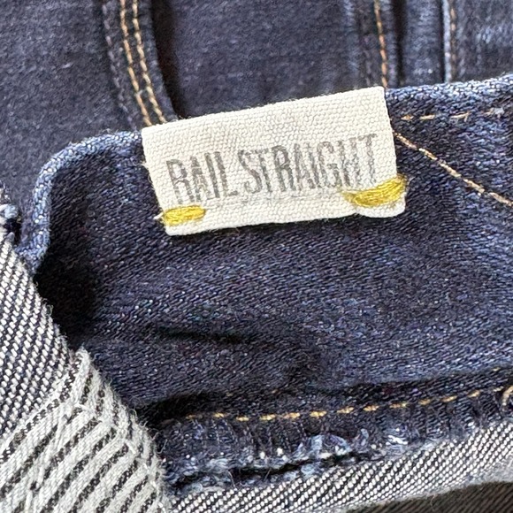 Madewell Rail Straight Jeans Women's 31x34 Dark Wash Stretch Classic - Picture 6 of 16